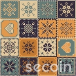 GẠCH BÔNG MEN GỐM MIX GFX  3011